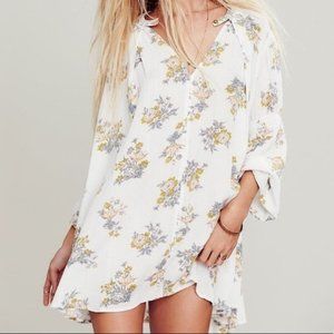 FP White Floral Tunic